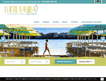 Tablet Screenshot of hotelbasilea.it